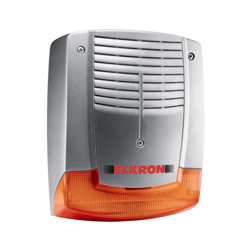 ELKRON - Sirena esterna in alluminio pressofuso con lampeggiatore HPA702LG. 80HP8600211