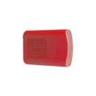ELKRON - Sirena da interno in ABS rosso per applicazioni antincendio HPA100F DISPOS.SEGN.AUSILIARIO.