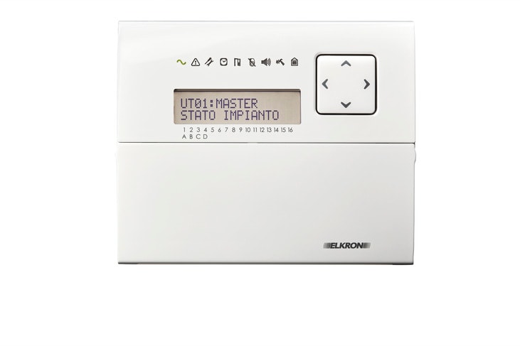 ELKRON - Tastiera LCD per centrali MP3000 serie KP3000-D.