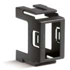 ELKRON - Kit adattatori per lettore chiave compatibili con gamma BTICINO LIVING, nero DKA/L KIT 5 ADATTATORI GREY.