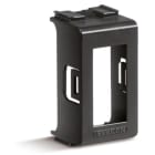 ELKRON - Kit adattatori per lettore chiave compatibili con gamma Gewiss Playbus, nero DKA/G Kit 5 adattatori grey.