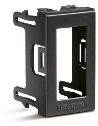 ELKRON - Kit adattatori per lettore chiave compatibili con gamma AVE HABITAT SISTEMA 45, nero DKA/A KIT 5 ADATTATORI GREY.