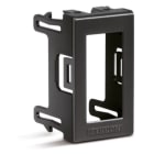 ELKRON - Kit adattatori per lettore chiave compatibili con gamma AVE HABITAT SISTEMA 45, nero DKA/A KIT 5 ADATTATORI GREY.