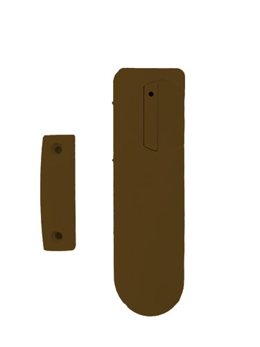 ELKRON - Contatto magnetico radio bidirezionale 868Mhz slim marrone DC600/BR. 80MM1F00113