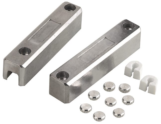 ELKRON - Contatto magnetico di potenza in alluminio pressofuso, terminali a morsetti MMS03 C/2PZ.POTENZA X SUPERF.