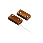 ELKRON - Contatto magnetico in alluminio pressofuso con terminali a cavo, colore marrone, MMS60MR, confezione da 10 pezzi.