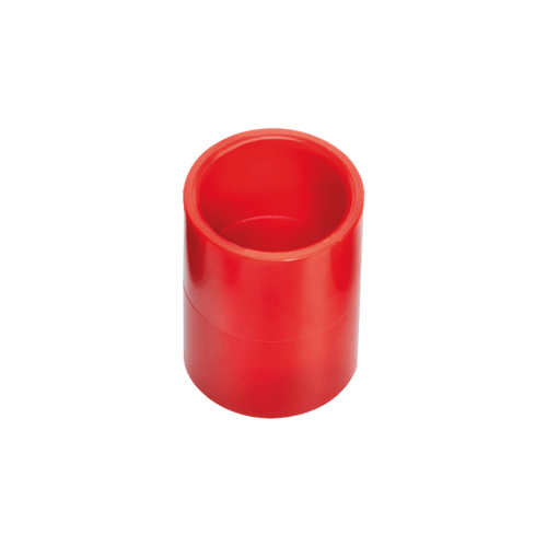 ELKRON - Manicotto in ABS rosso per aspirazione AASU25R.