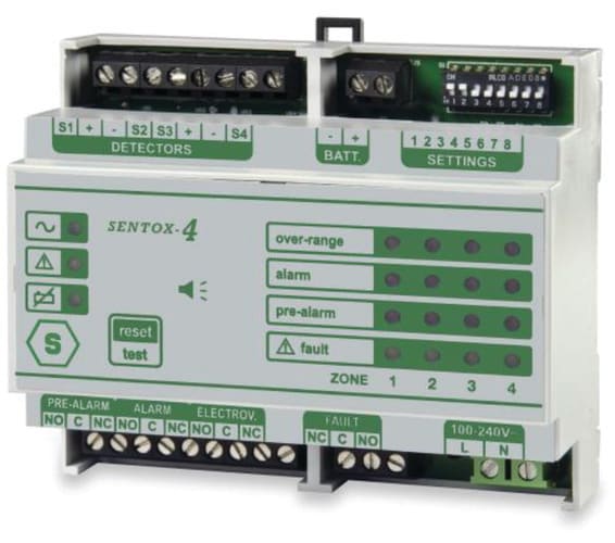 ELKRON - Centralina gas su barra DIN per centrali termiche STSX4+LINEA GAS.