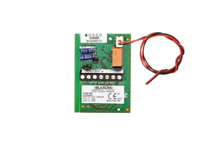 ELKRON - Interfaccia 1 uscita per centrali digitali, linea FAP54 IO501 MOD.I/O MINIATURIZZATO.