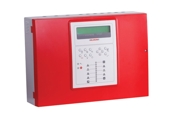 ELKRON - Centrale antincendio convenzionale a microprocessore a 4 zone espandibile a 20, linea C400 C420 4-20 zone.