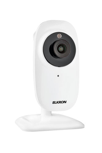 ELKRON - Telecamera Cube IP/WIFI da interno, ottica 3,6 mm da 2Mp con filtro IR CUT e LED IR, slot Micro SD TC19.