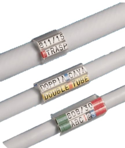 GRAFOPLAST - Tubetto Doppia Cava Lunghezza 30 mm diametro da 10 a 12 mm - 50 pezzi.  Ideale per siglature molto dettagliate