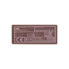 GRAFOPLAST - Targa Quadro in PVC adesiva Bianco 70x30 mm - 33 pezzi