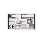GRAFOPLAST - Targa Quadro in PVC Metal 100x60 mm confezione da 22 pezzi. La targa si applica direttamente ed in sicurezza tramite i rivetti permettendo di identificare con estrema semplicitèerapiditè i quadri di distribuzione.