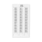 GRAFOPLAST - Tessera per Morsetti Weidmuller Bianco 10x5 mm - confezione master carton da 4800 pezzi