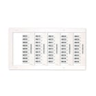 GRAFOPLAST - Tessera per Morsetti Cabur Bianco LUX 12x5 mm confezione master carton da 3500 pezzi
