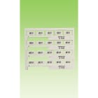 GRAFOPLAST - Tessera Bianco per cinturino 20x9 mm confezione da 240 pezzi. Tessera per cinturino che permette la marcatura dei cavi con il tubetto SI1001 fissato con le apposite fascette.