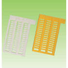 GRAFOPLAST - Tessera Marcafilo bianco Lunghezza 10 mm diametro da 1,0 a 2,8 mm confezione da 720 pezzi. La tessera viene applicata direttamente sul cavo senza l'utilizzo di supporti grazie alsistema di aggancio posizionato sotto la tessera.