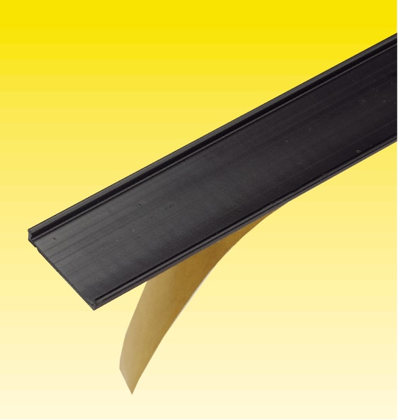 GRAFOPLAST - Binario Adesivo in PVC Mini 285 x 10 mm - 10 pezzi.