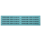 GRAFOPLAST - Striscia per PLC Siemens Verde in PVC 12,7x109 mm - 88 pezzi. La striscia nelle diverse dimensioni permette la siglatura di diversi PLC e si sostituisce facilmente a quella esistente.