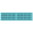 GRAFOPLAST - Striscia per PLC Siemens Bianco in PVC 12,7x109 mm - 88 pezzi