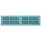 GRAFOPLAST - Striscia per PLC Siemens Verde in PVC 22,75x109 mm confezione da 44 pezzi. La striscia nelle diverse dimensioni permette la siglatura di diversi PLC e si sostituisce facilmente aquella esistente.