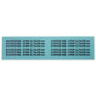 GRAFOPLAST - Striscia per PLC Siemens Verde in PVC 22,75x109 mm confezione da 44 pezzi