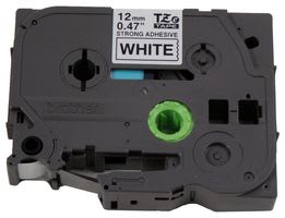 GRAFOPLAST - Nastro Laminato Forte 12mm x 8 mt. Nero/BiancoTZES231 - 1 pezzo. Nastro con alta capacitè di adesione . Ideale per applicazioni su superfici ruvide o irregolari EGO2XB12W