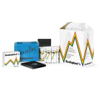 GRAFOPLAST - Starter Kit con stecche tipo Medio, tubetti serie 100 lunghezza 15 mm, 2 linguette di metallo , 1 unicino, 2 cartelliere, 1 valigetta