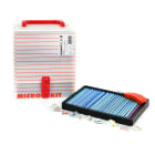 GRAFOPLAST - Micro Kit con stecche tipo grande, una selezione di tubetti serie 100 , serie 300, puntalini spark,tubetto adesivo per componenti,tubetto fascettabile, 1 linguetta , 1 cartelliera,1 valigetta