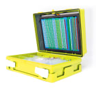 GRAFOPLAST - Trasp Box con stecche tipo medio e grande, una selezione di tubetti serie 100 , serie 200, serie 300, puntalini spark,tubetto adesivo per componenti,tubetto fascettabile, tubettoadoppia cava, 2 linguette , 1 cartelliera, 1 valigetta