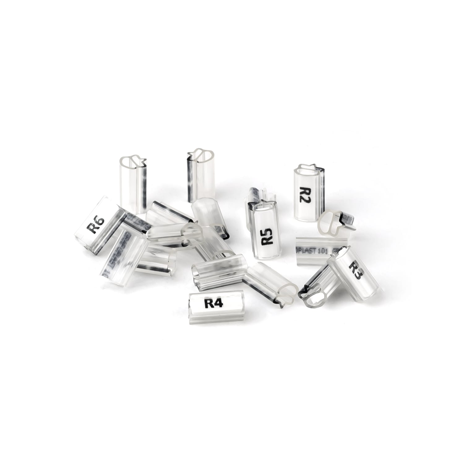 GRAFOPLAST - Tubetto Halogen Free Trasparente Lunghezza 10 mm diametro da 1 fino a 2 mm - 1000 pezzi. Tubetto Trasparente Serie 100, apprezzato per la sua rigidità e precisione di innesto