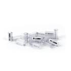 GRAFOPLAST - Tubetto Halogen Free Trasparente Lunghezza 12 mm diametro da 1 fino a 2 mm - 1000 pezzi. Tubetto Trasparente Serie 100, apprezzato per la sua rigidità e precisione di innesto