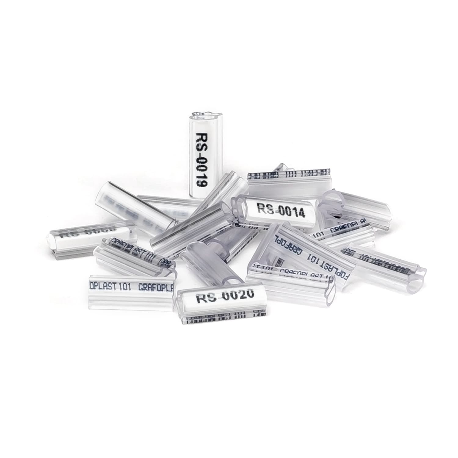 GRAFOPLAST - Tubetto Halogen Free Trasparente Lunghezza 15 mm diametro da 1 fino a 2 mm confezione da 1000 pezzi. Tubetto Trasparente Serie 100, apprezzato per la sua rigidità e precisione diinnesto