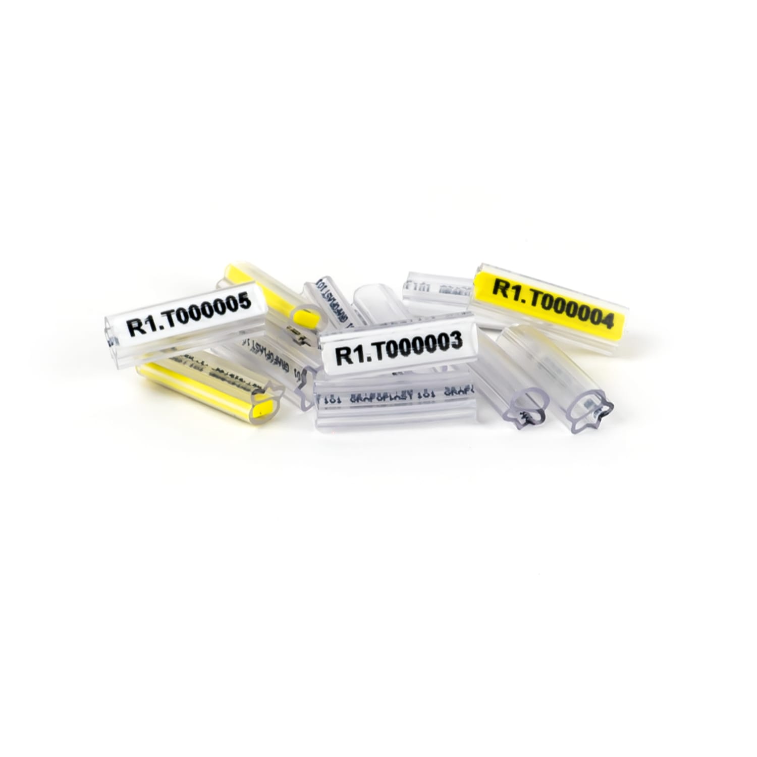 GRAFOPLAST - Tubetto Halogen Free Trasparente Lunghezza 18 mm diametro da 1 fino a 2 mm - 1000 pezzi. Tubetto Trasparente Serie 100, apprezzato per la sua rigidità e precisione di innesto
