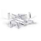 GRAFOPLAST - Tubetto Halogen Free Trasparente Lunghezza 23 mm diametro da 2 fino a 4 mm - 1000 pezzi. Tubetto Trasparente Serie 100, apprezzato per la sua rigidità e precisione di innesto