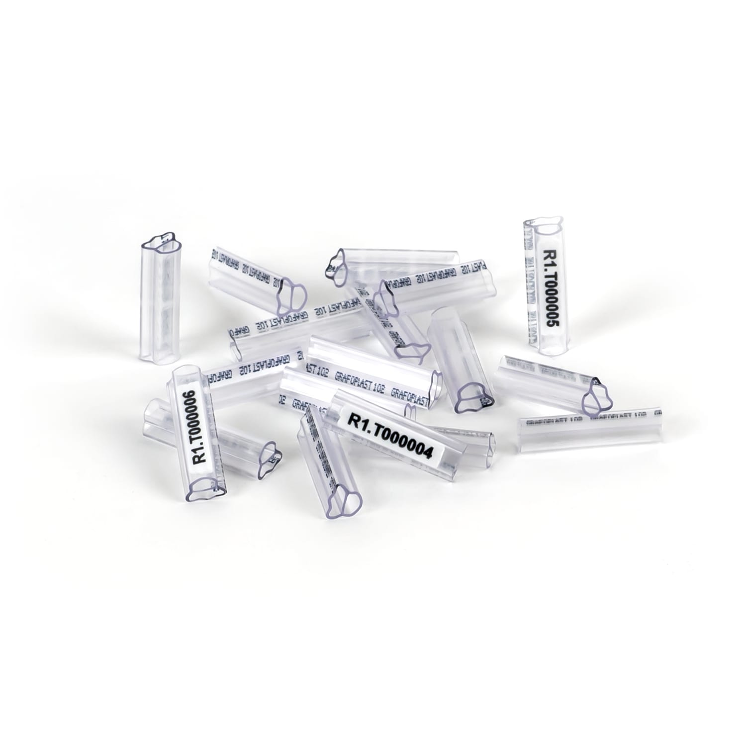 GRAFOPLAST - Tubetto Trasparente Serie 100 Lunghezza 23 mm diametro da 2 a 4 mm confezione da 1000 pezzi