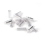 GRAFOPLAST - Tubetto Halogen Free Trasparente Lunghezza 23 mm diametro da 3 fino a 4 mm - 500 pezzi. Tubetto Trasparente Serie 100, apprezzato per la sua rigidità e precisione di innesto