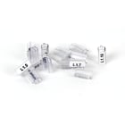 GRAFOPLAST - Tubetto Trasparente Lunghezza 12 mm diametro da 3 fino a 4 mm - 1000 pezzi. Tubetto Trasparente Serie 100, apprezzato per la sua rigidità e precisione di innesto