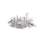 GRAFOPLAST - Tubetto Trasparente Lunghezza 18 mm diametro da 3 fino a 4 mm - 500 pezzi. Tubetto Trasparente Serie 100, apprezzato per la sua rigidità e precisione di innesto