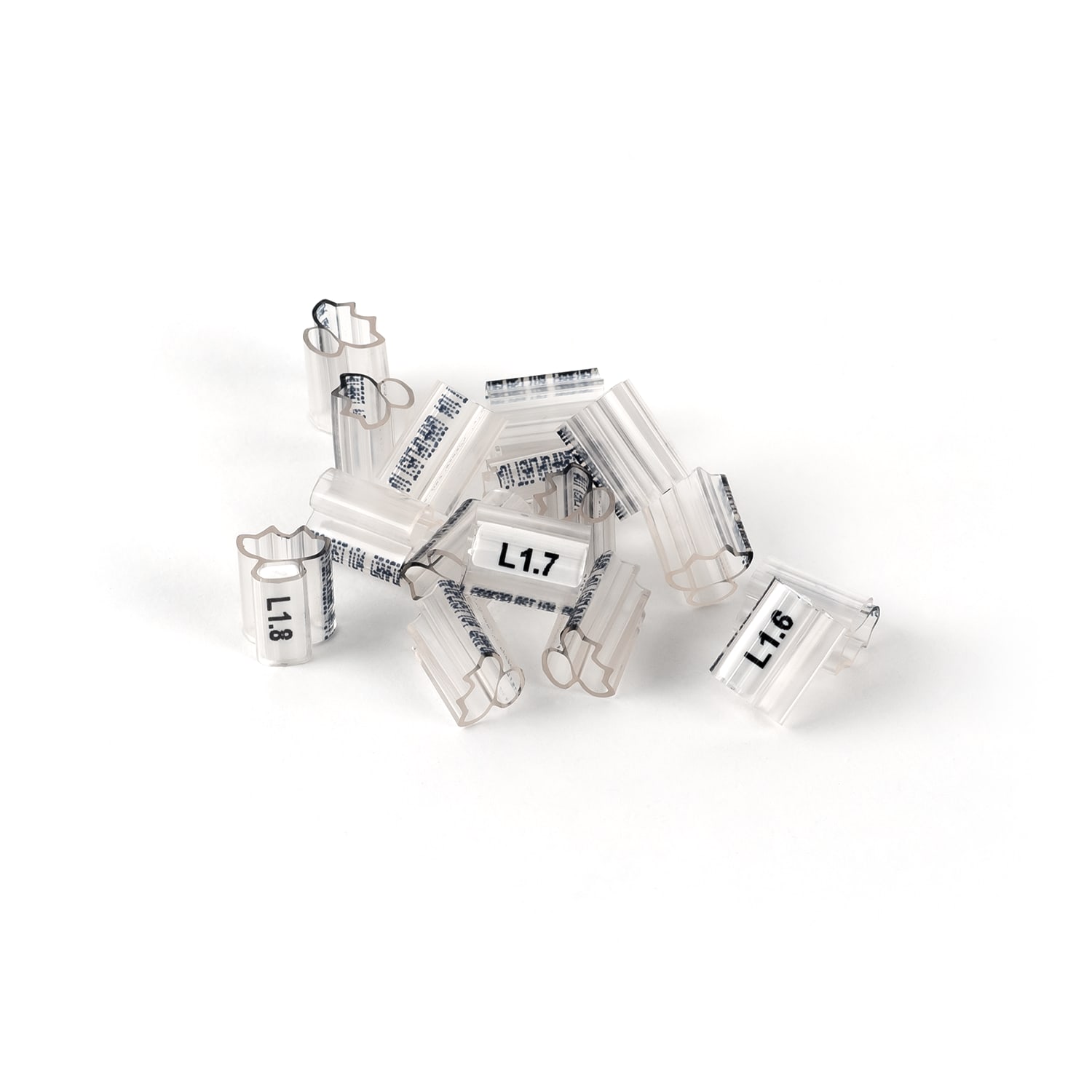 GRAFOPLAST - Tubetto Halogen Free Trasparente Lunghezza 12 mm diametro da 4 fino a 5 mm - 1000 pezzi. Tubetto Trasparente Serie 100, apprezzato per la sua rigidità e precisione di innesto