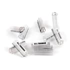 GRAFOPLAST - Tubetto Trasparente Lunghezza 23 mm diametro da 4 fino a 5 mm - 500 pezzi. Tubetto Trasparente Serie 100, apprezzato per la sua rigidità e precisione di innesto