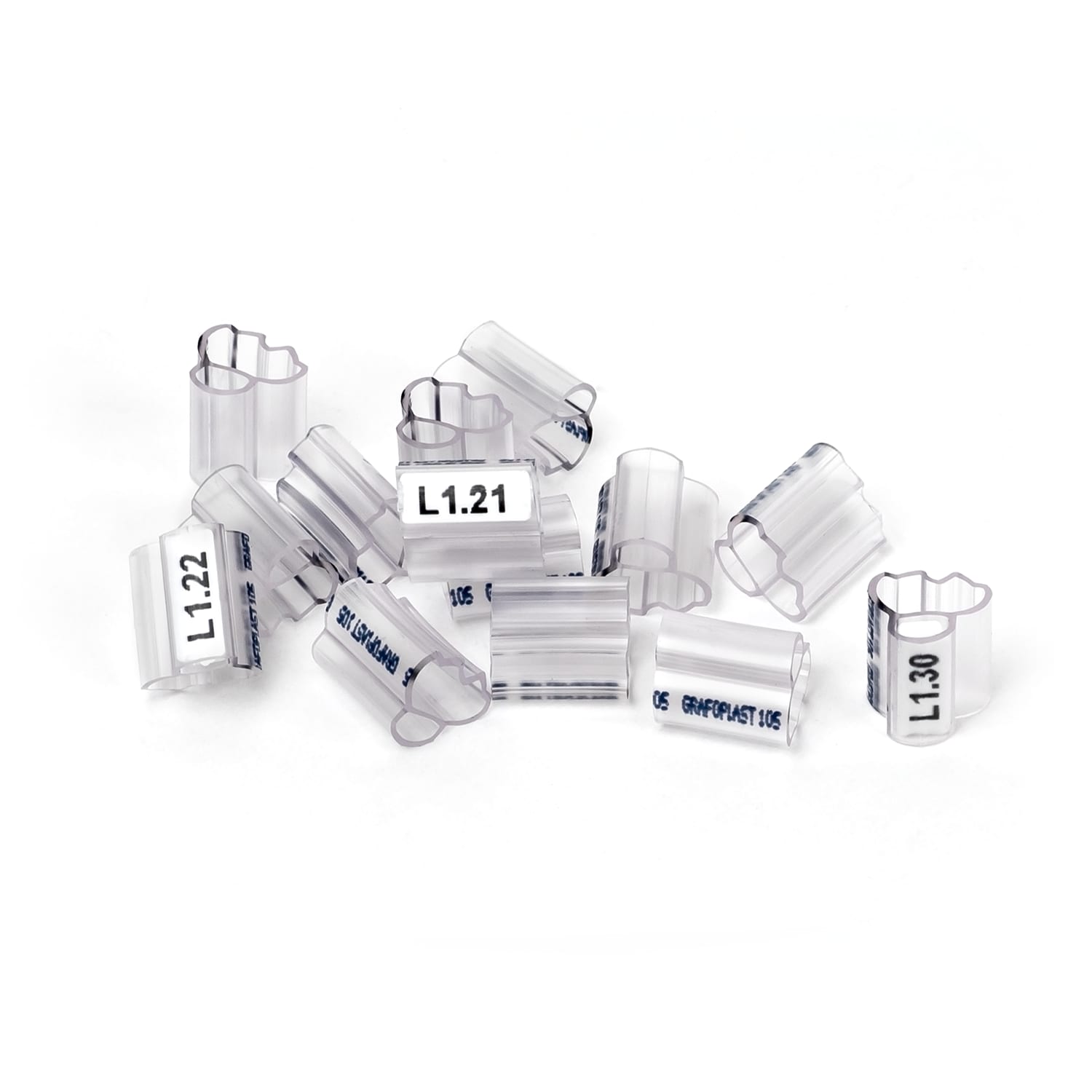 GRAFOPLAST - Tubetto Trasparente Lunghezza 12 mm diametro da 5 fino a 6 mm - 1000 pezzi. Tubetto Trasparente Serie 100, apprezzato per la sua rigidità e precisione di innesto