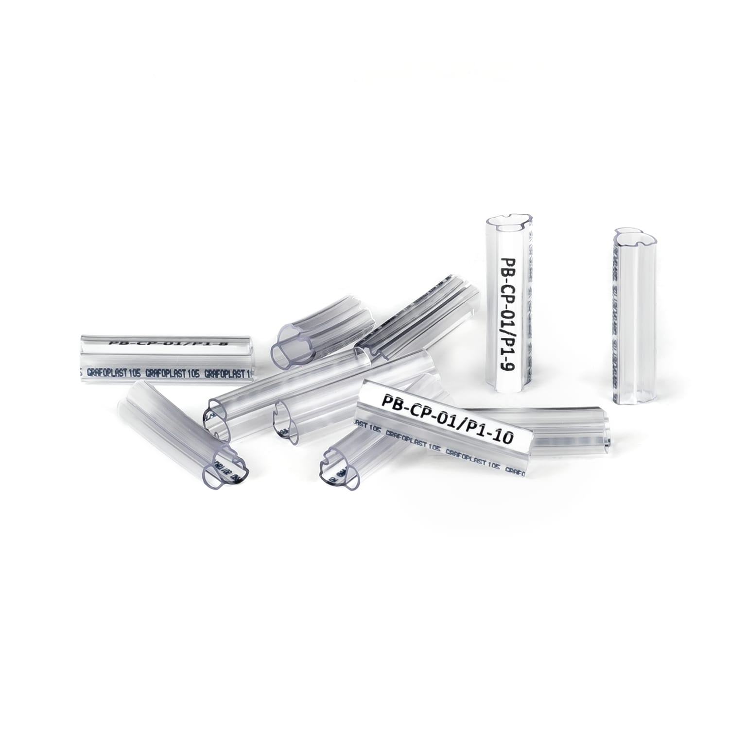 GRAFOPLAST - Tubetto Trasparente Lunghezza 30 mm diametro da 5 fino a 6 mm confezione da 500 pezzi. Tubetto Trasparente Serie 100, apprezzato per la sua rigidità e precisione di innesto