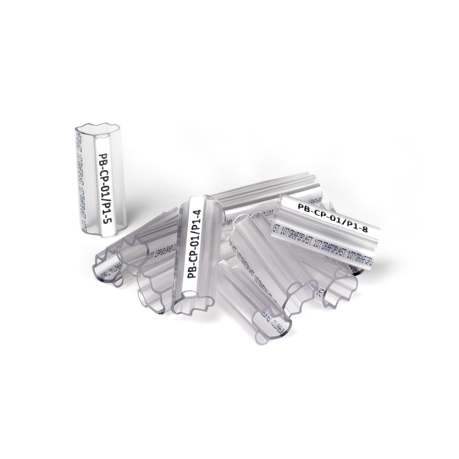 GRAFOPLAST - Tubetto Halogen Free trasparente Lunghezza 30 mm diametro da 7 fino a 8 mm - 200 pezzi. Tubetto Trasparente Serie 100, apprezzato per la sua rigidità e precisione di innesto
