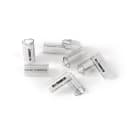 GRAFOPLAST - Tubetto Trasparente Lunghezza 18 mm diametro da 7 fino a 8 mm - 500 pezzi. Tubetto Trasparente Serie 100, apprezzato per la sua rigidità e precisione di innesto