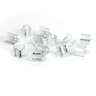 GRAFOPLAST - Tubetto Halogen Free Trasparente Lunghezza 12 mm diametro da 10 fino a 12 mm - 500 pezzi. Tubetto Trasparente Serie 100, apprezzato per la sua rigidità e precisione di innesto