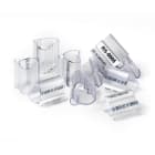 GRAFOPLAST - Tubetto Halogen Free Trasparente Lunghezza 15 mm diametro da 10 fino a 12 mm - 500 pezzi. Tubetto Trasparente Serie 100, apprezzato per la sua rigidità e precisione di innesto