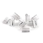 GRAFOPLAST - Tubetto Halogen Free Trasparente Lunghezza 23 mm diametro da 10 fino a 12 mm - 200 pezzi. Tubetto Trasparente Serie 100, apprezzato per la sua rigidità e precisione di innesto