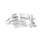 GRAFOPLAST - Tubetto Halogen Free Trasparente Lunghezza 12 mm diametro da 12 fino a 14 mm - 500 pezzi. Tubetto Trasparente Serie 100, apprezzato per la sua rigidità e precisione di innesto